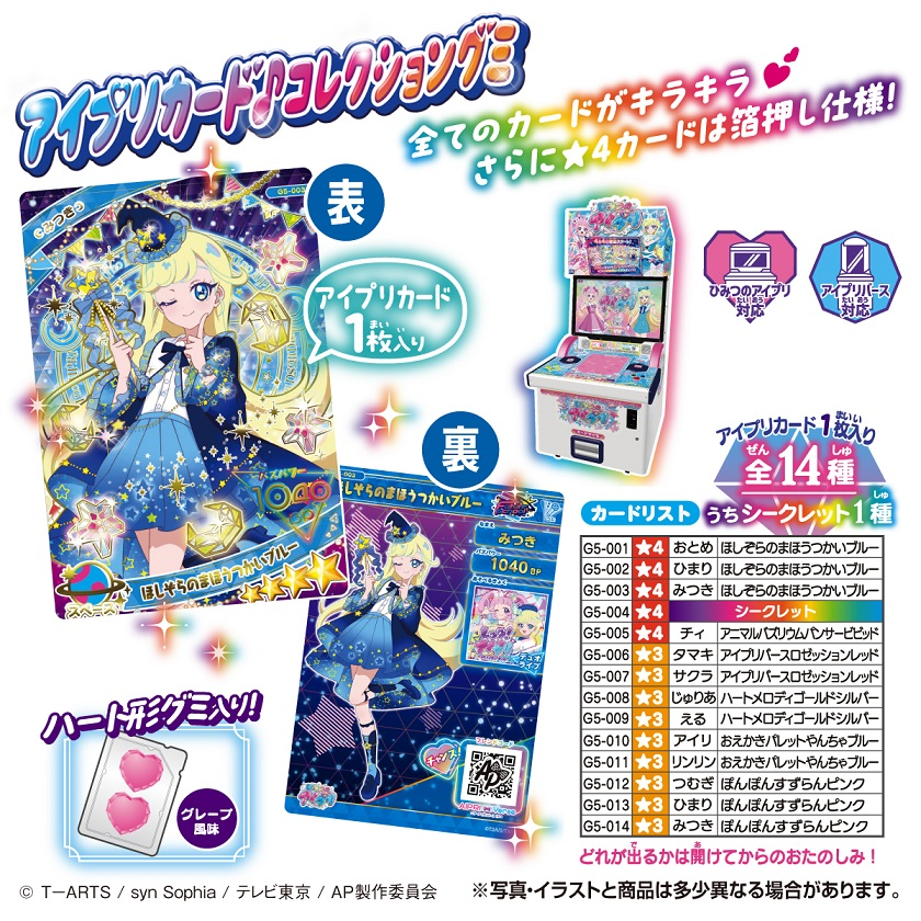 Takara Tomy A.R.T.S AiPri Card Collection Gummy Vol.5 BOX (20pcs)