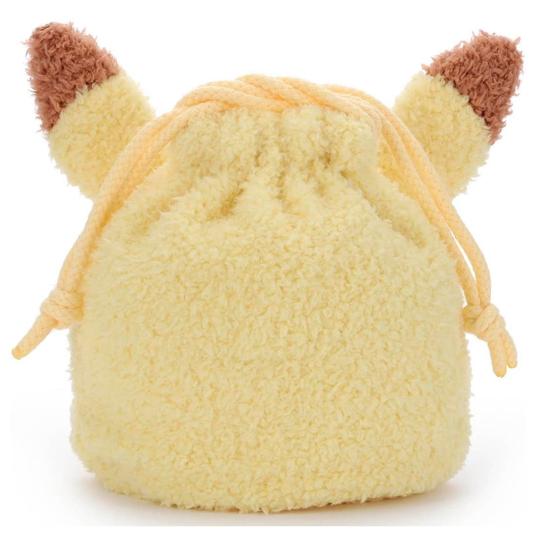 Takara Tomy Pokemon PokePeace Plush Drawstring Bag Pikachu