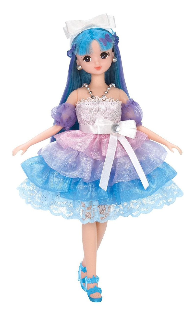 Takara Tomy Licca Dress Aqua Curl Dress Set Gradation Star 108153