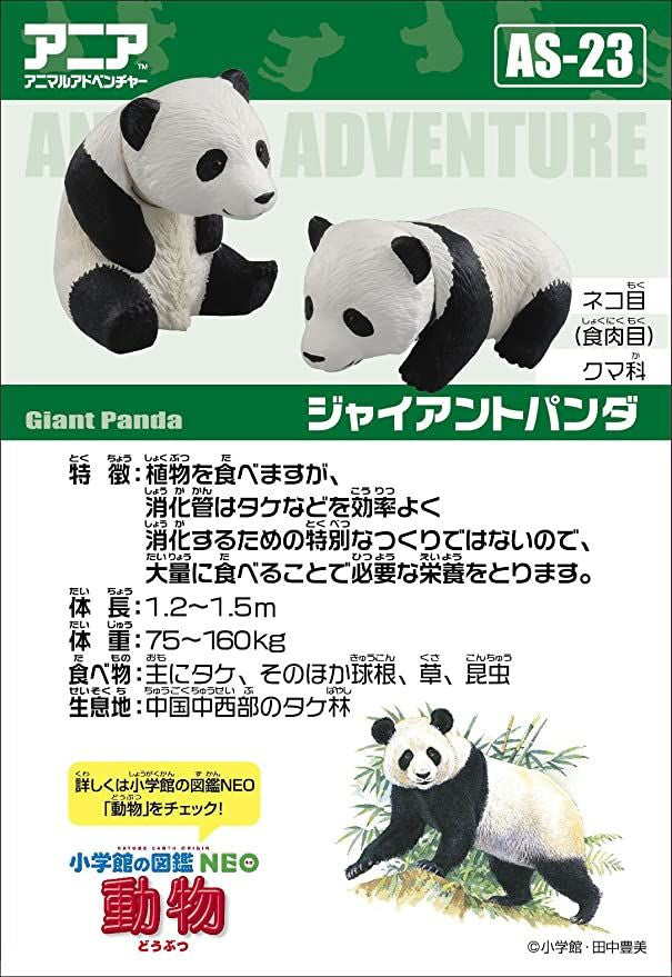 Takara Tomy AS-23 Animal Adventure Giant Panda Child Figure