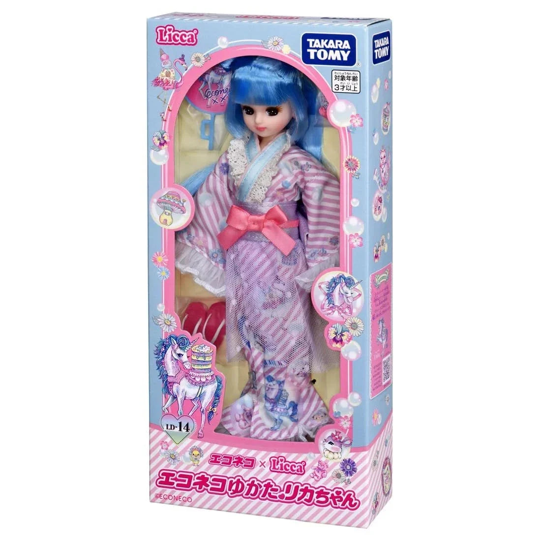 Takara Tomy Licca-chan LD-14 Econeco Yukata Licca-chan