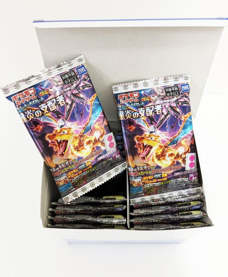 Takara Tomy A.R.T.S Pokemon Card Game Scarlet & Violet Ruler Of The Black Flame Gummy 20pcs Box