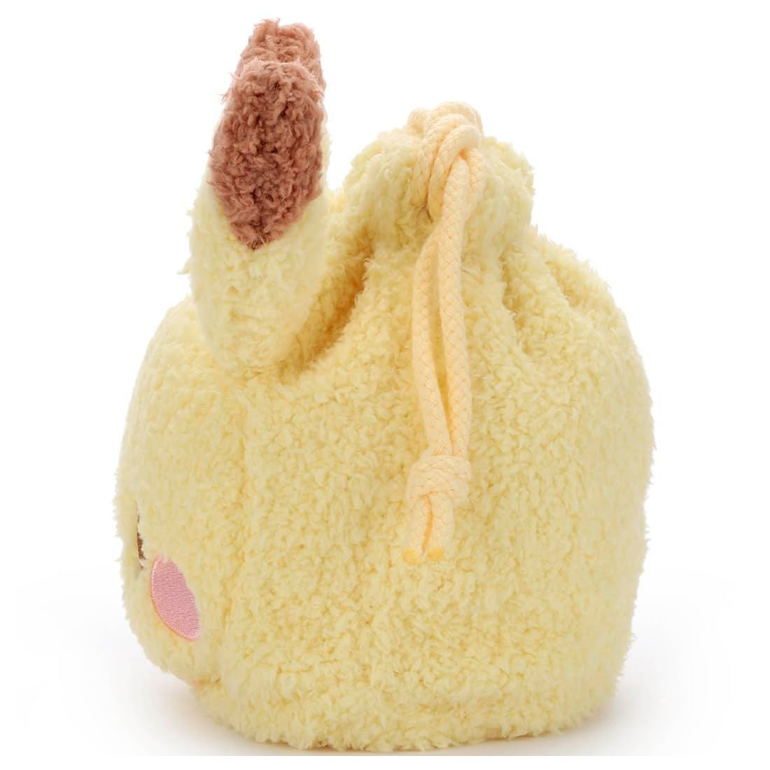 Takara Tomy Pokemon PokePeace Plush Drawstring Bag Pikachu