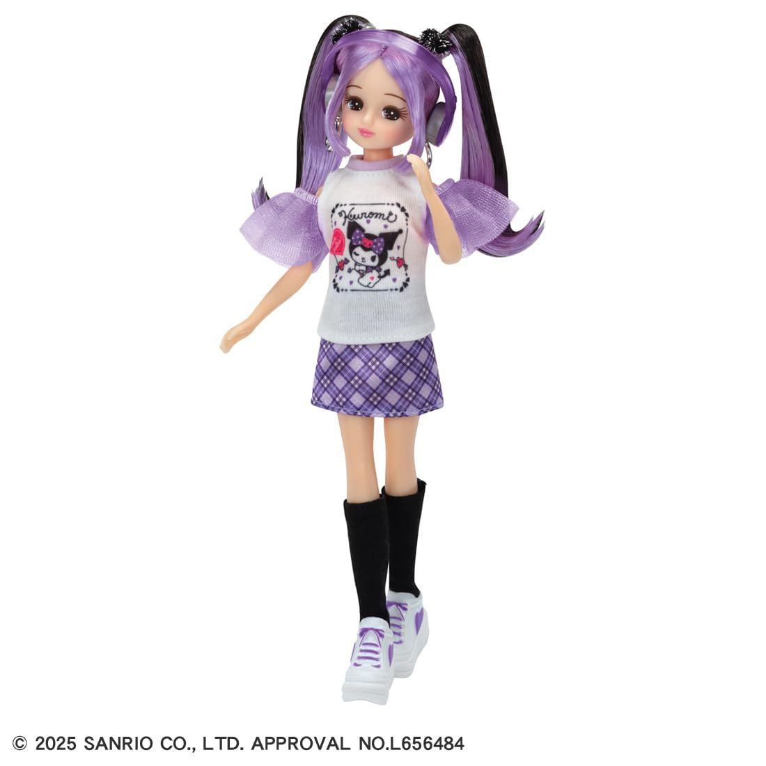 Takara Tomy Licca-chan Kuromi Collaboration Deluxe Doll