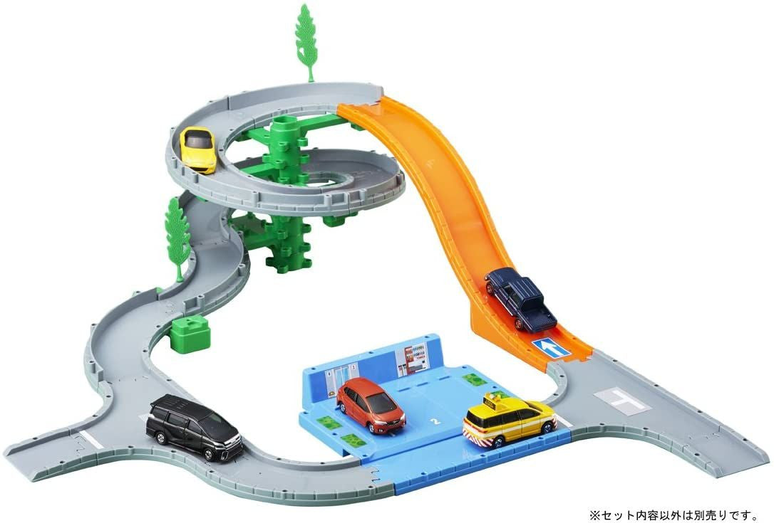 Takara Tomy Tomica Easy To Assemble! Round And Round Pass Road Set