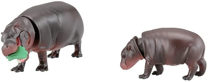 Takara Tomy AS-16 Animal Adventure Pygmy Hippopotamus Parent And Child Figure