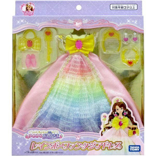  Takara Tomy Licca Doll Dreaming Princess Rainbow Fantasy Dress