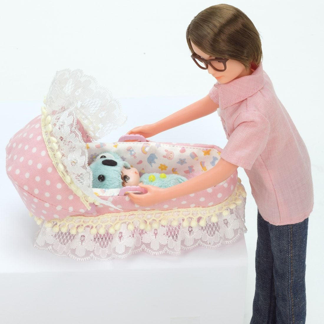 Takara Tomy Licca Doll Triplet Babies` Stroller