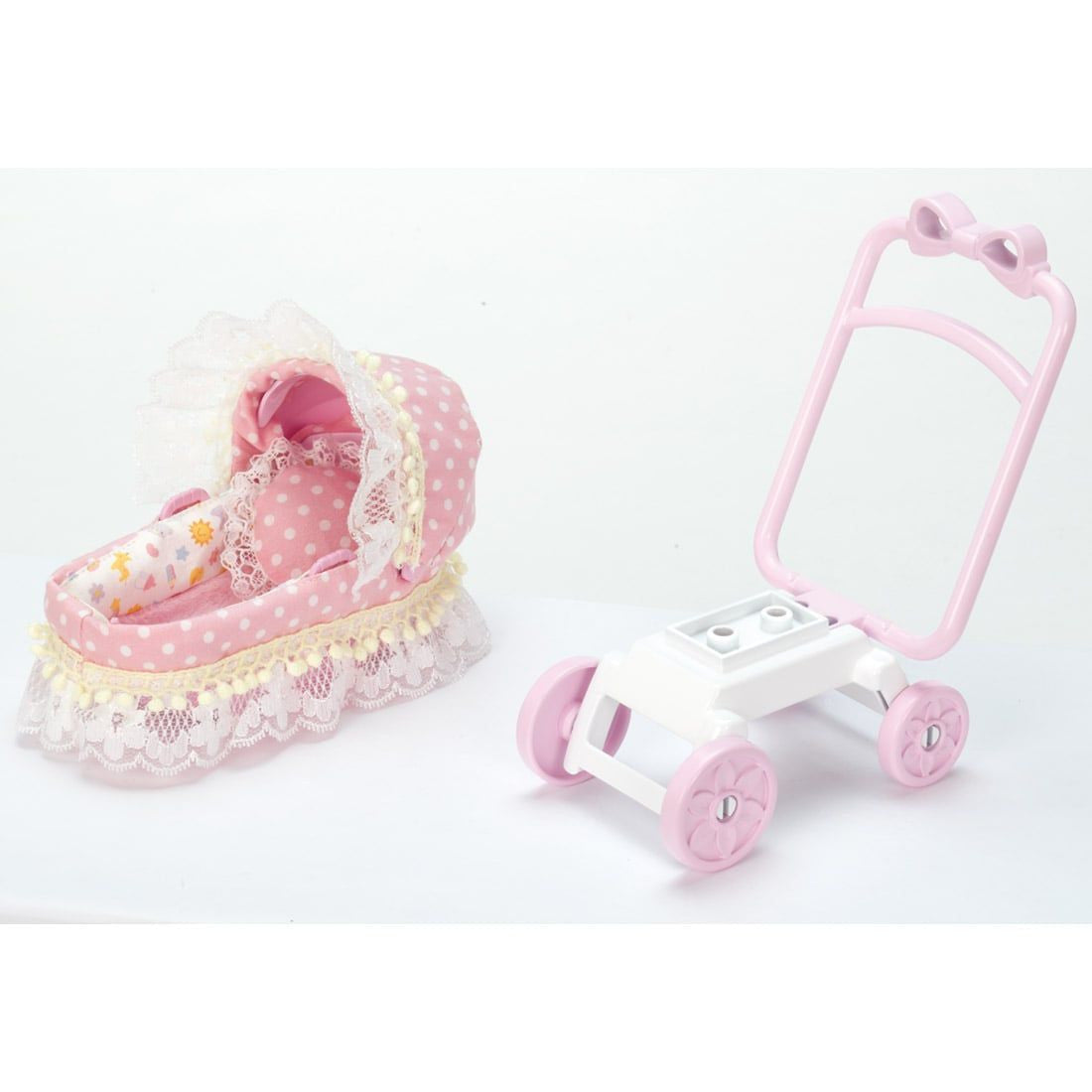 Takara Tomy Licca Doll Triplet Babies` Stroller