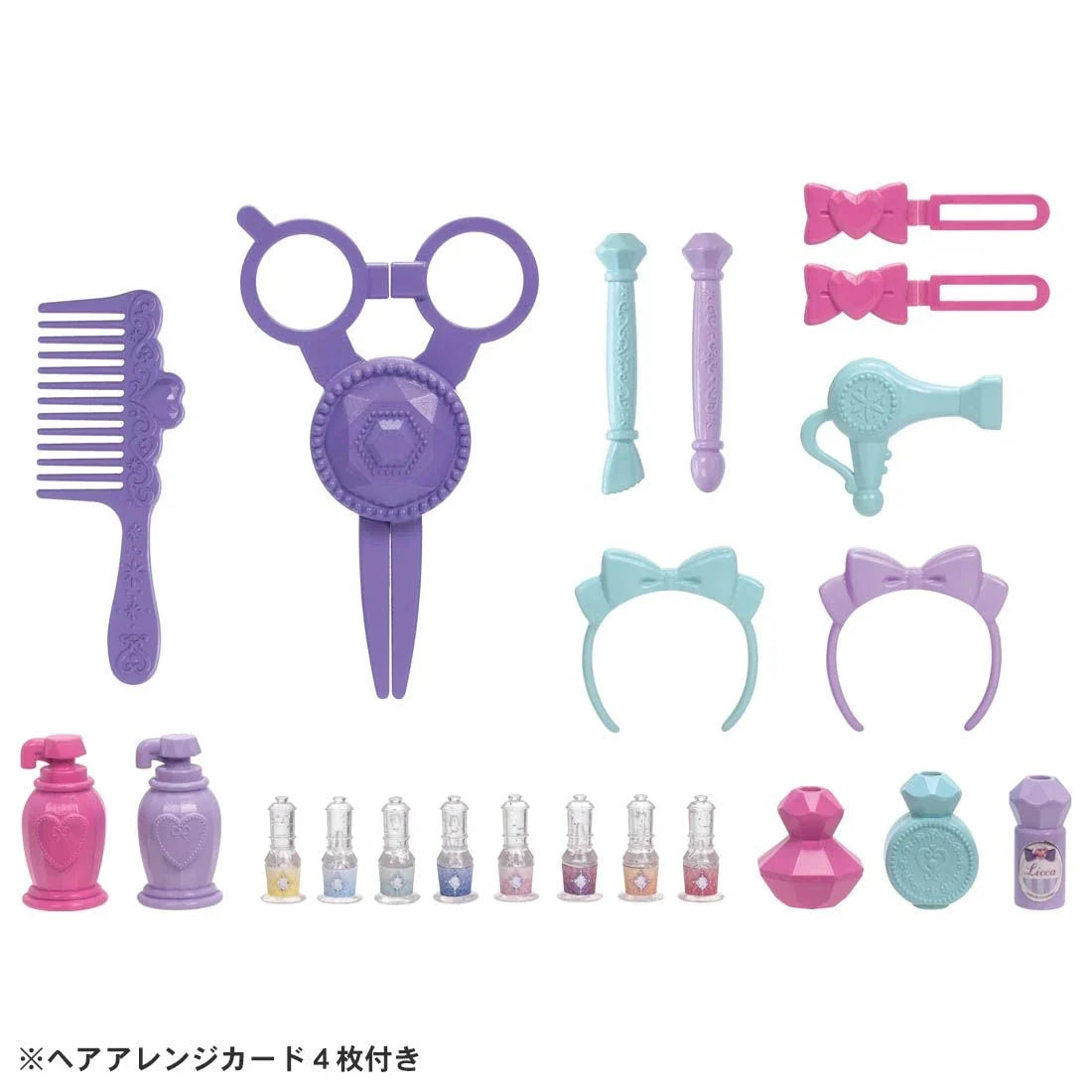Takara Tomy Licca Doll Dream Colored Hair & Makeup Bag