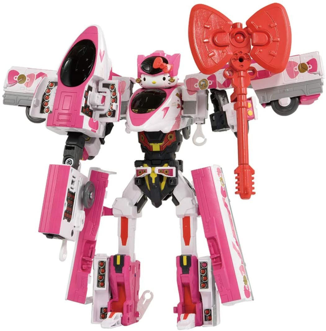 Takara Tomy Pla-Rail Shinkansen Transformation Robot Shinkarion DXS Shinkarion Hello Kitty