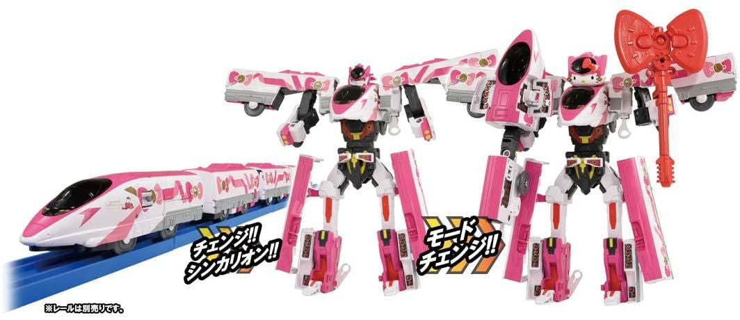 Takara Tomy Pla-Rail Shinkansen Transformation Robot Shinkarion DXS Shinkarion Hello Kitty