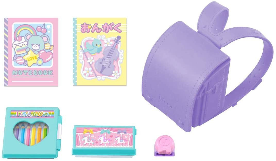 Takara Tomy Licca Doll Fashionable School Bag Set