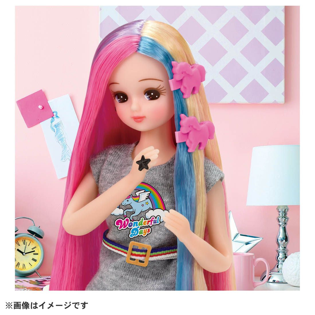 Takara Tomy Licca Doll #Licca #Rainbow Unicorn