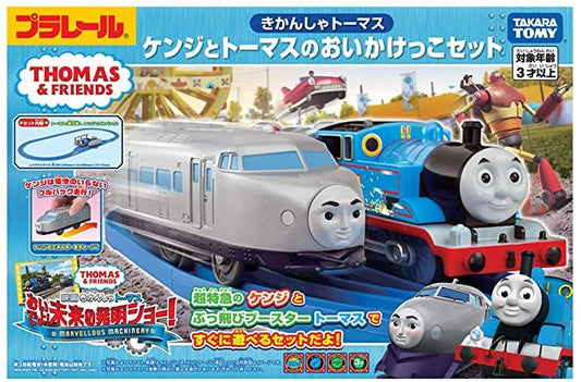  Takara Tomy Pla-Rail Thomas The Tank Engine Kenji And Thomas Set