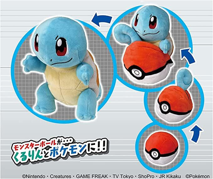 Takara Tomy Pokemon Kururin Plush Toy Squirtle