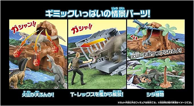 Takara Tomy Ania Jurassic World Large Dinosaur Kingdom Map Set