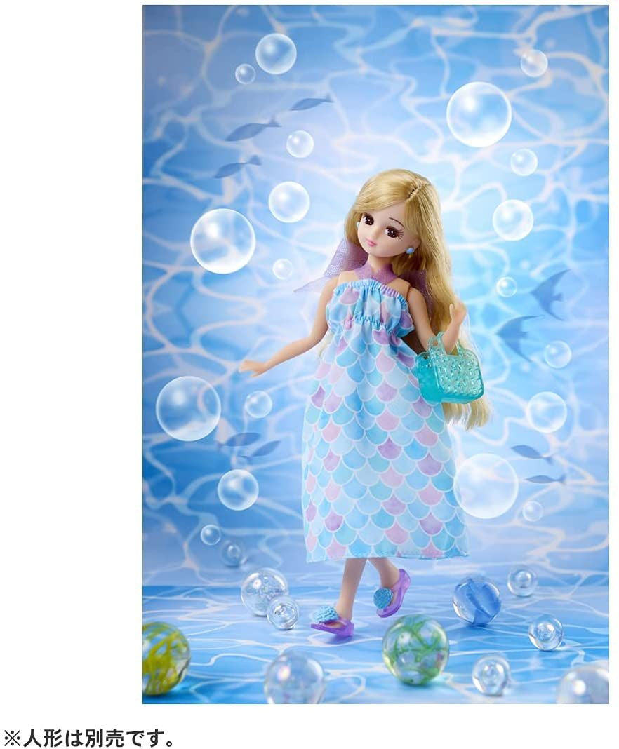 Takara Tomy Licca Doll Mermaid Dress & Swimsuit Set