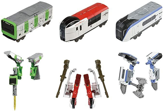 Takara Tomy Pla-Rail Shinkansen Transformation Robot Zailiner Set
