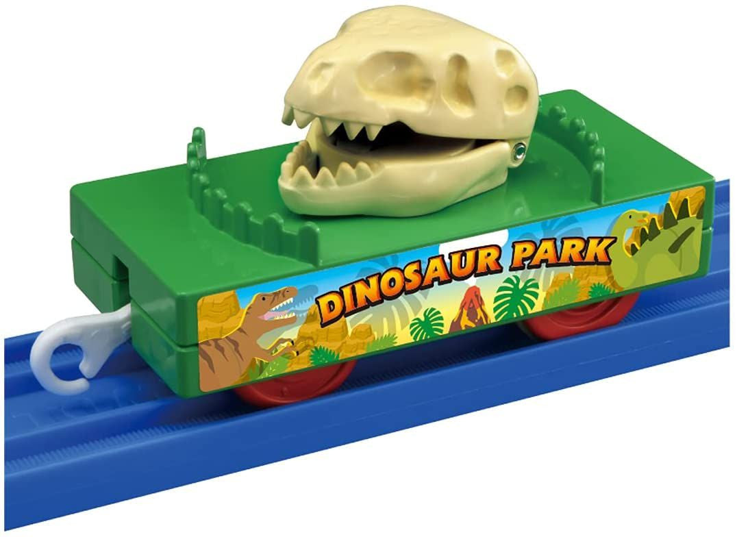 Takara Tomy Pla-Rail Thomas The Tank Engine Dinosaur Bone Carrier Freight Car