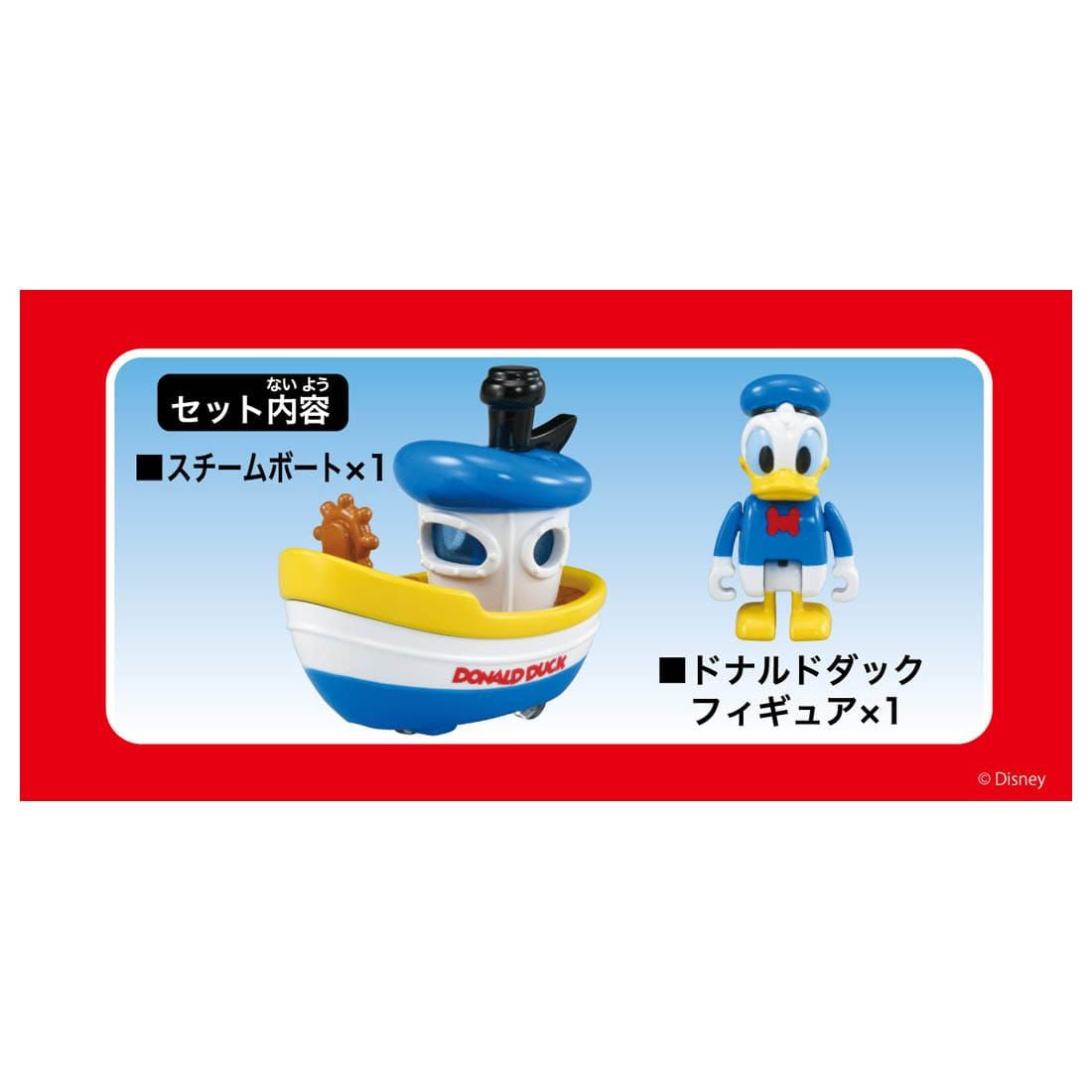 Takara Tomy Dream Tomica Ride On Disney Donald Duck & Steamboat