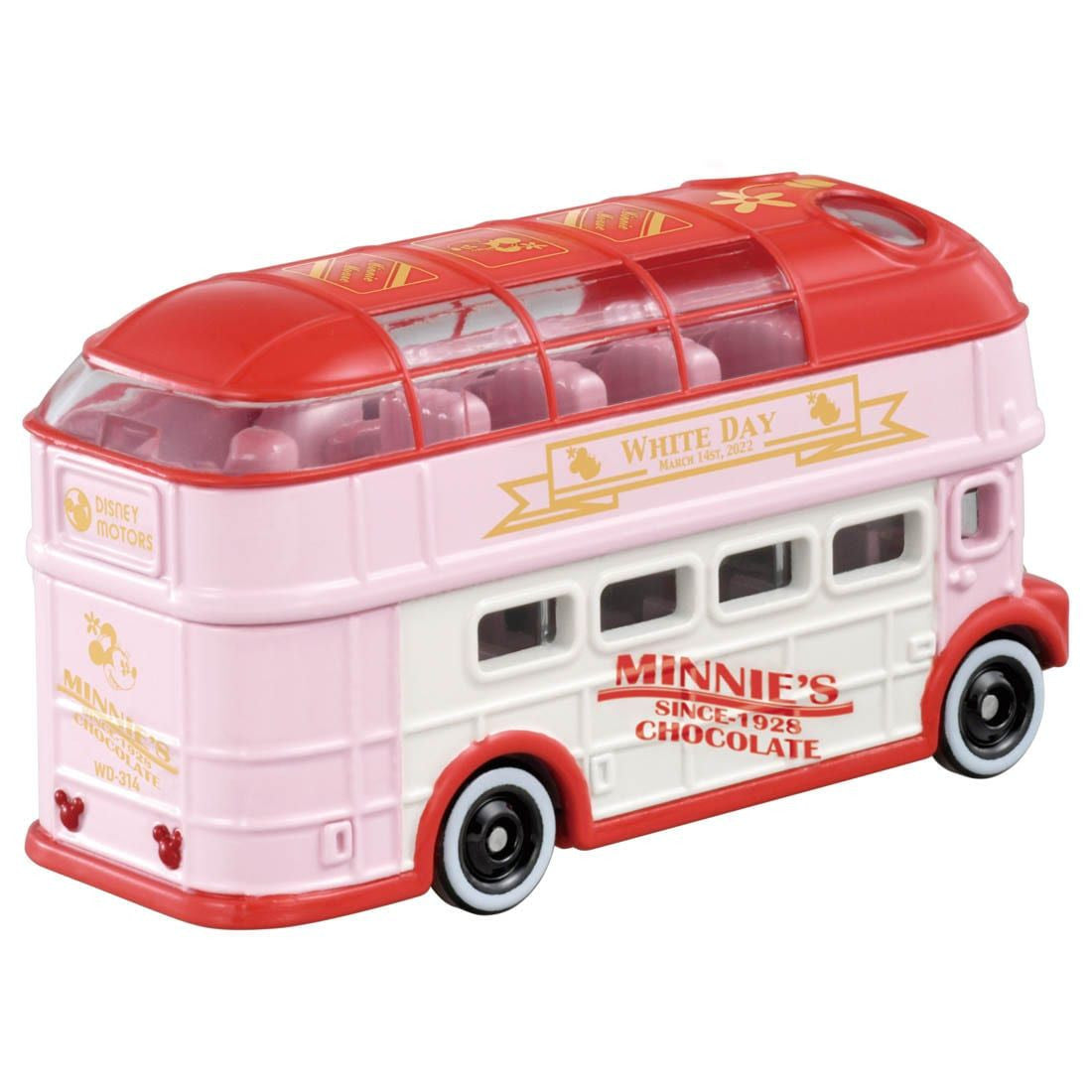 Takara Tomy Tomica Disney Motors Sunny Decker Minnie Mouse White Day Edition 2022