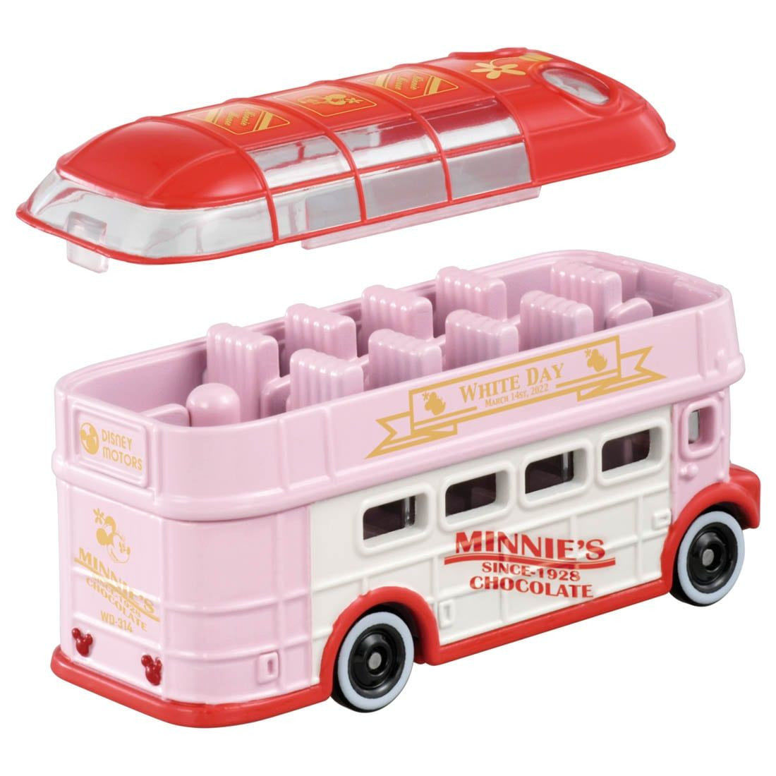 Takara Tomy Tomica Disney Motors Sunny Decker Minnie Mouse White Day Edition 2022