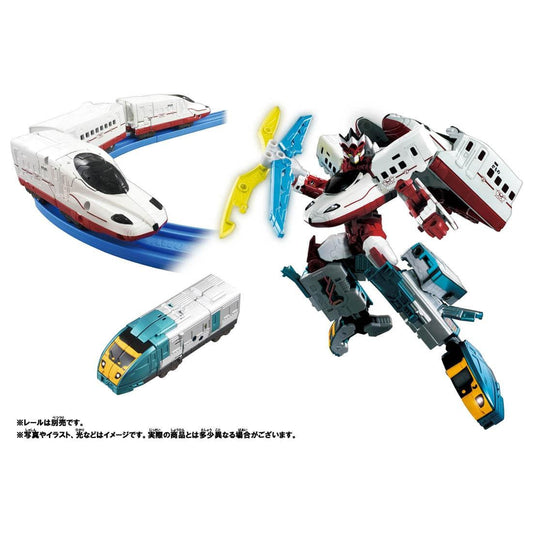  Takara Tomy Pla-Rail Shinkansen Henkei Robo Shinkalion Z N700S Kamome & Zailiner 883 Sonic Nichirin Set