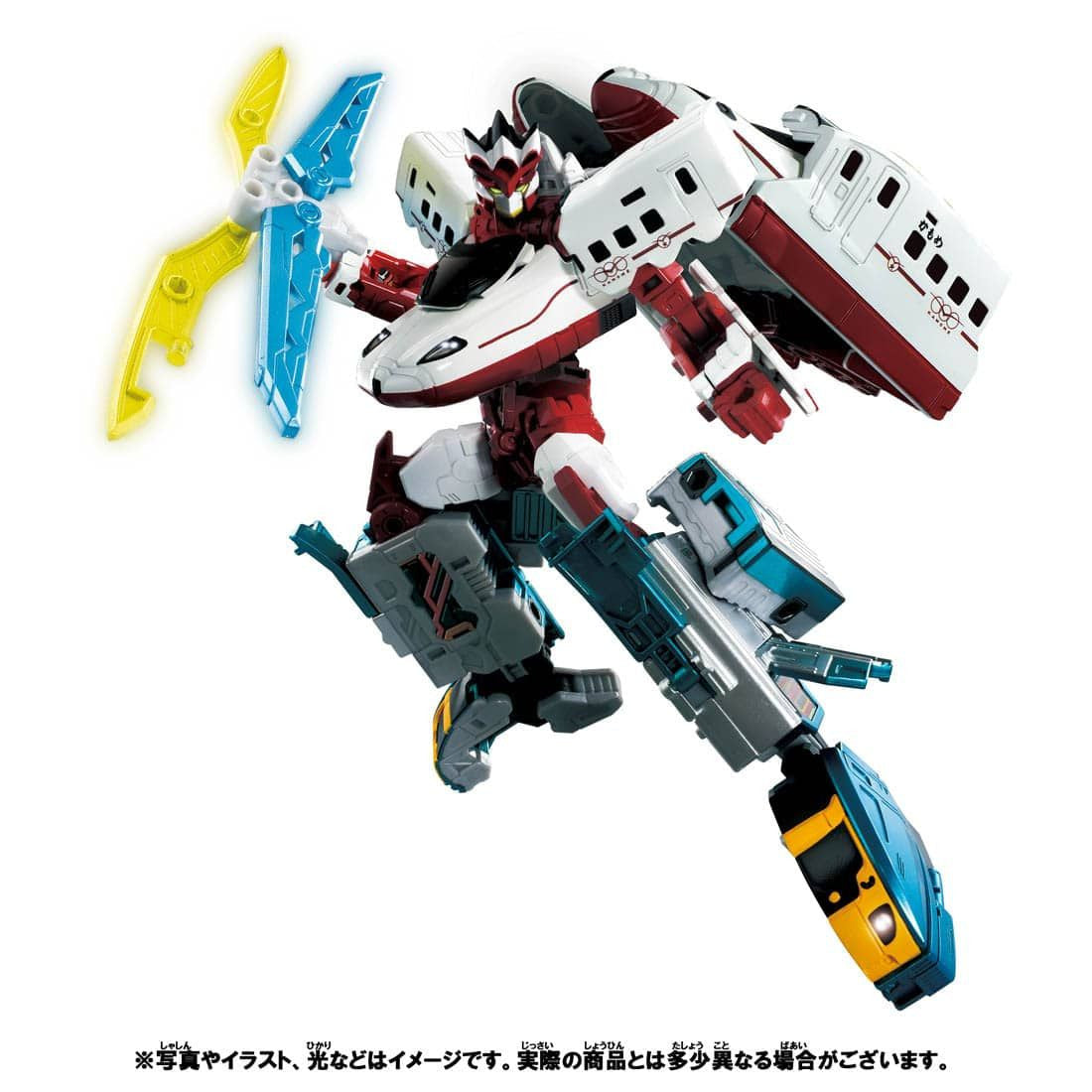 Takara Tomy Pla-Rail Shinkansen Henkei Robo Shinkalion Z N700S Kamome & Zailiner 883 Sonic Nichirin Set