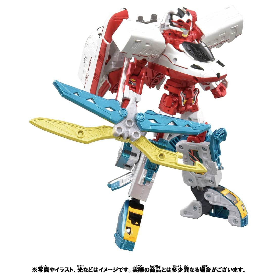 Takara Tomy Pla-Rail Shinkansen Henkei Robo Shinkalion Z N700S Kamome & Zailiner 883 Sonic Nichirin Set