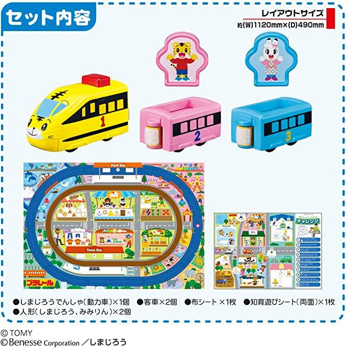 Takara Tomy Pla-Rail Educational Toy Play With Shimajiro