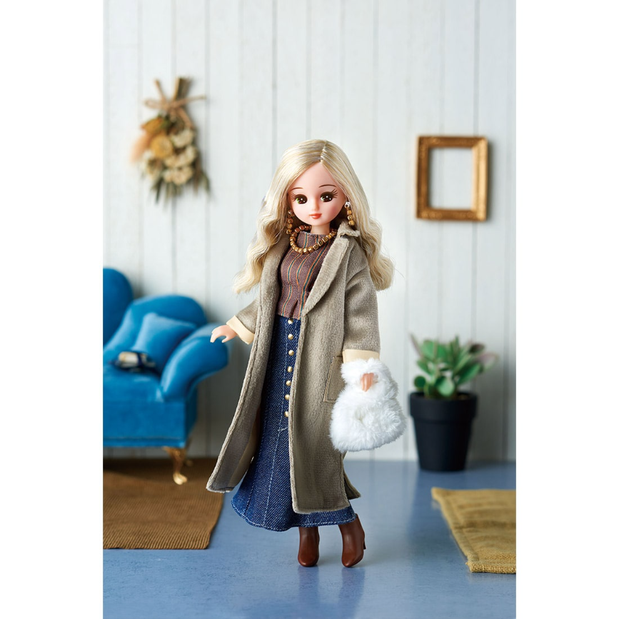 Takara Tomy Licca Dol Stylish Doll Collection Khaki Raffine Style