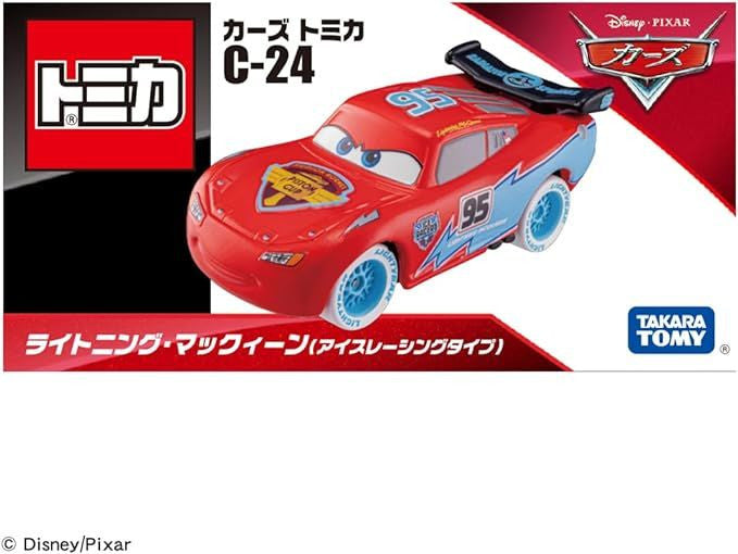 Takara Tomy Tomica Disney Cars C-24 Lightning McQueen (Ice Racing Type)