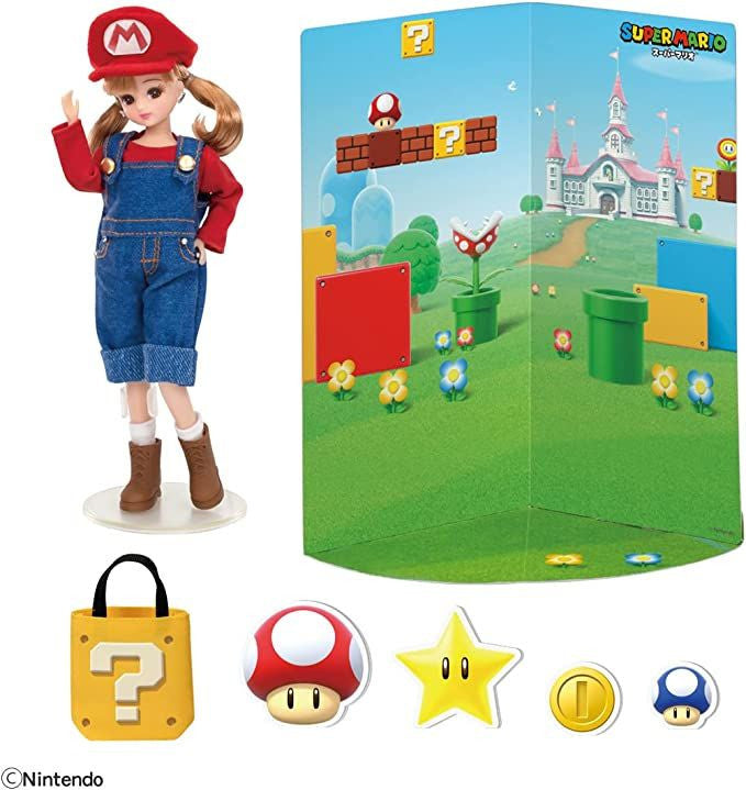 Takara Tomy Licca Doll Super Mario Dress-up Doll