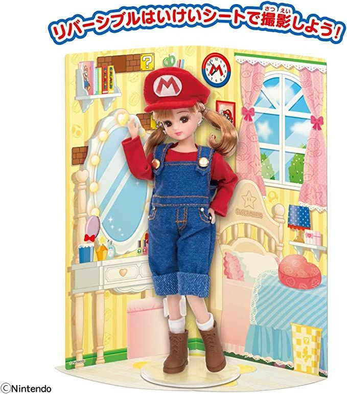 Takara Tomy Licca Doll Super Mario Dress-up Doll