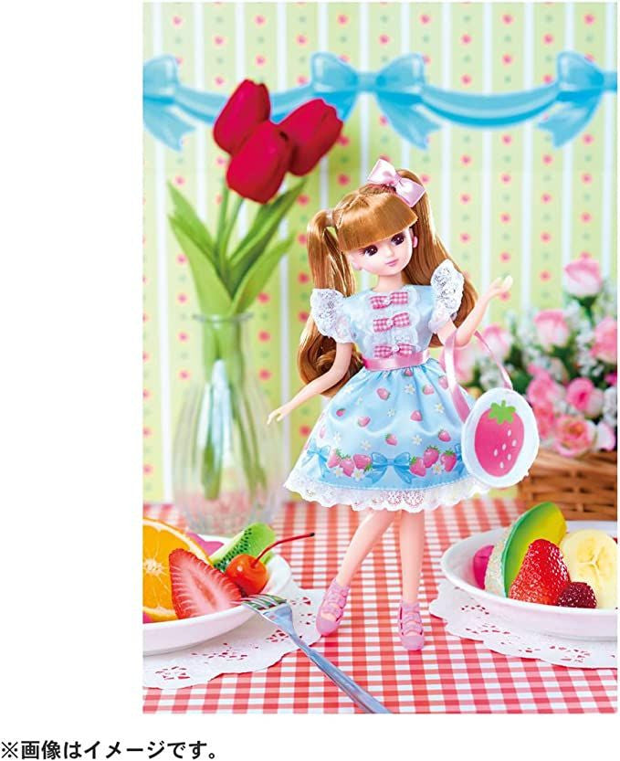 Takara Tomy Licca Doll Strawberry Ribbon Dress-up Doll