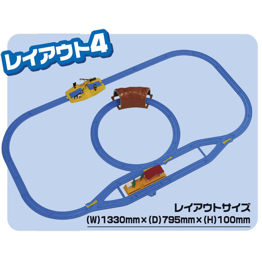 Takara Tomy Pla-Rail Plarail Basic Track Set (Starter Set)