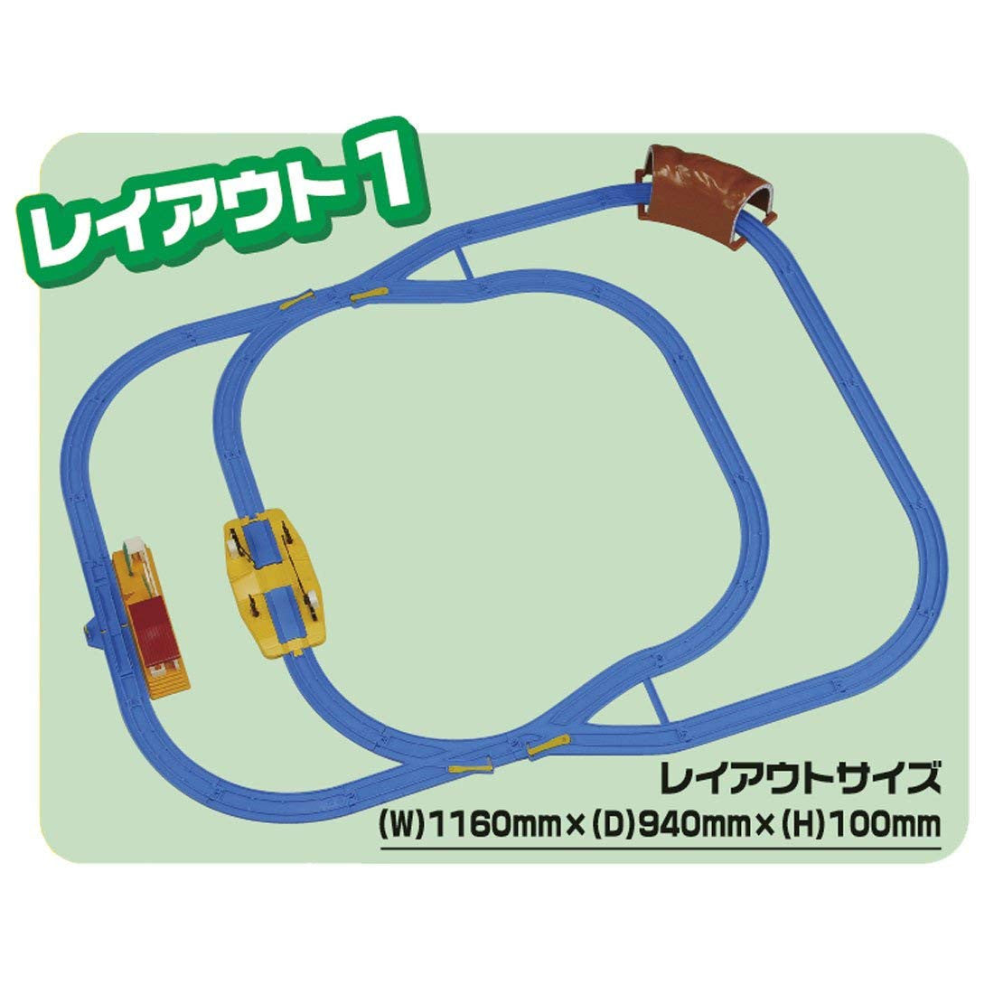 Takara Tomy Pla-Rail Plarail Basic Track Set (Starter Set)