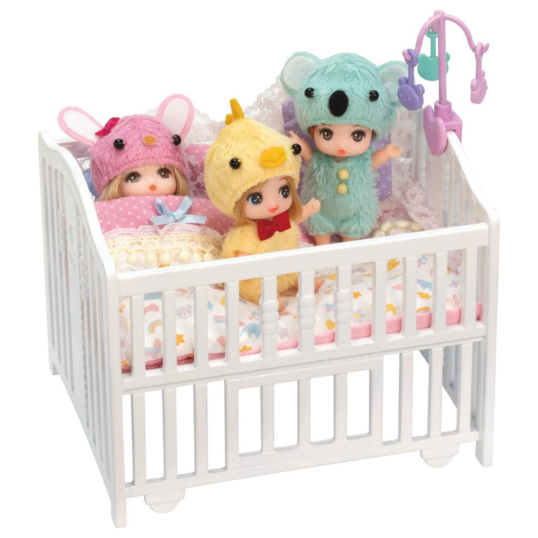 Takara Tomy Licca Doll Triplet Babies` Crib