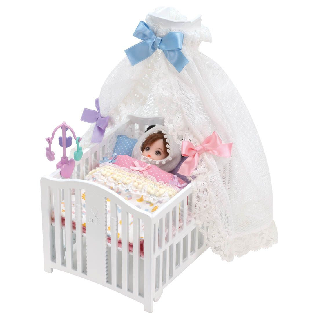 Takara Tomy Licca Doll Triplet Babies` Crib