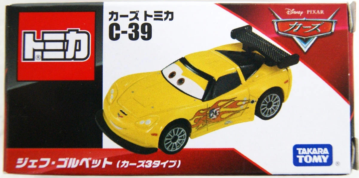 Takara Tomy Tomica C-39 Disney Cars Jeff Gorvette (Cars 3 Type)
