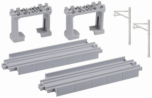  Takara Tomy Pla-Rail Plarail R-26 Overhead (High Level) Straight Track (2 Pcs)