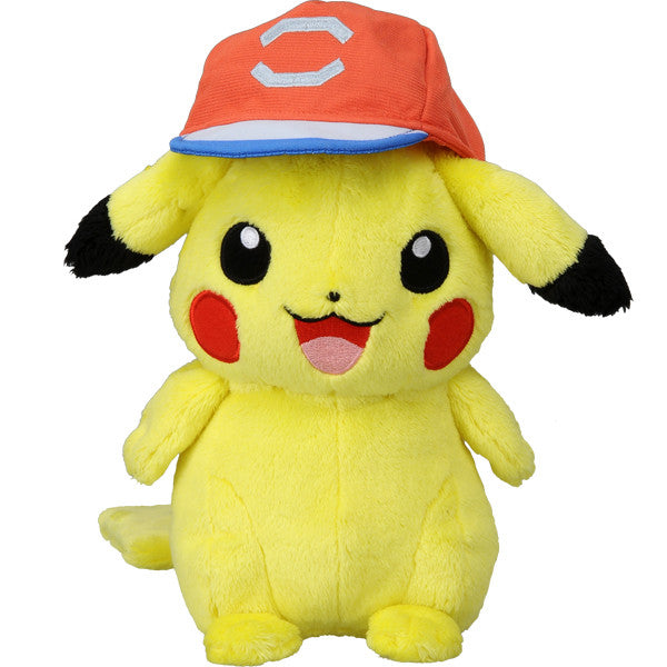 Takara Tomy Pokemon Plush Doll Ash's Pikachu (Alola Cap Version) 898573