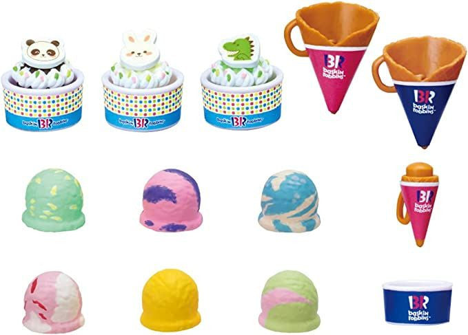 Takara Tomy Licca Doll Baskin Robbins Shop Happy Friends Ice Cream Set