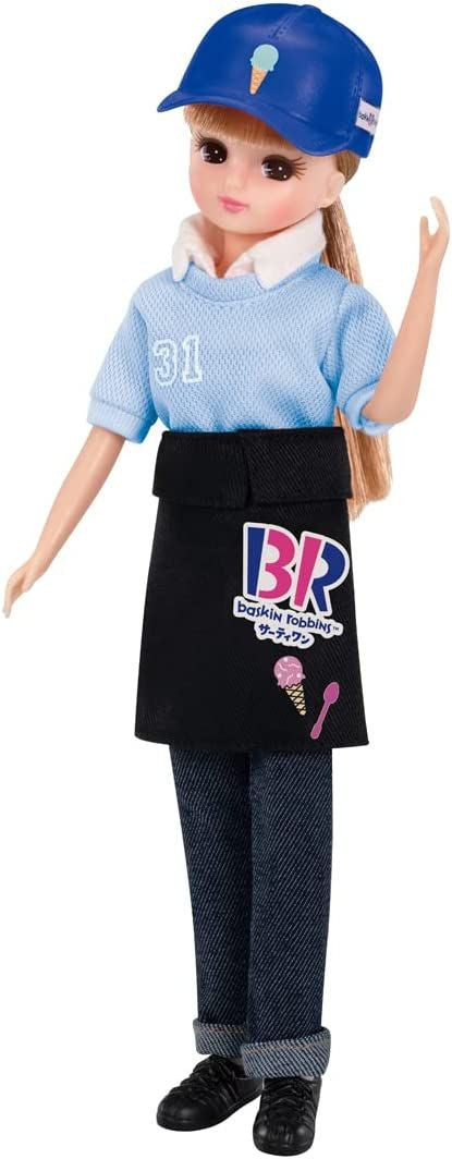 Takara Tomy Licca Doll Baskin Robbins Shop Clerk Blue Costume