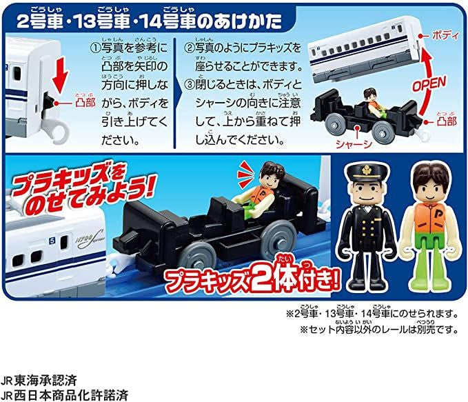 Takara Tomy Pla-Rail Shinkansen Bullet Train N700S Change Your Speed With The Rail!