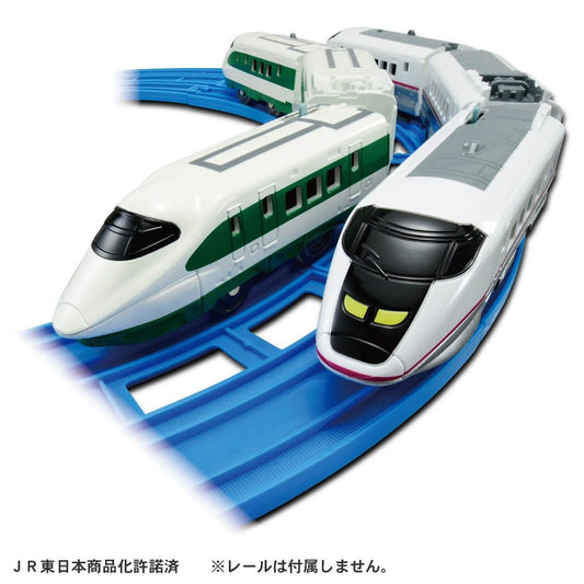  Takara Tomy Pla-Rail 200 Series Color Shinkansen (E2 Series) & E3 Series Shinkansen Komachi Double Set