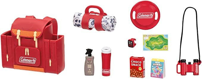 Takara Tomy Licca Doll X Coleman Camping Goods & Backpack Set