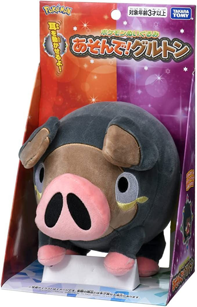 Takara Tomy Pokemon Plush Toy Let's Play! Lechonk