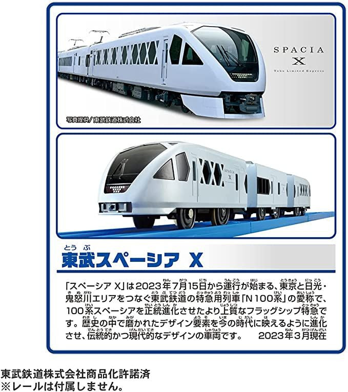  Takara Tomy Pla-Rail S-36 Tobu 'Spacia' X Train Toy